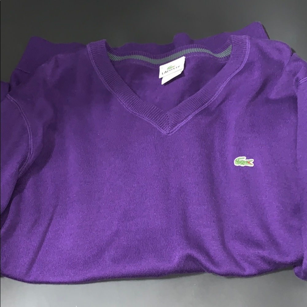 Lacoste crew neck sweater